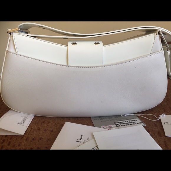 🎉HP🎉 Dior Street Chic White Leather Shoulder Bag - Picture 6 of 8